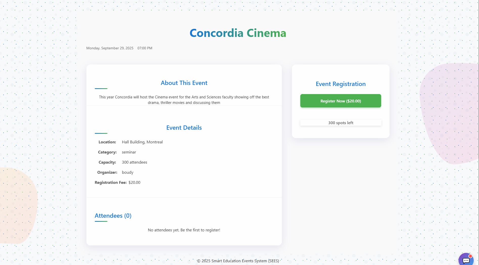 Smart Event System - Screenshot 5