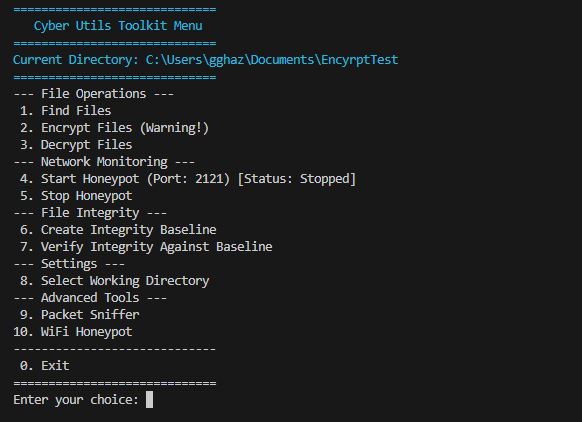 Cybersecurity Toolkit - Screenshot 1